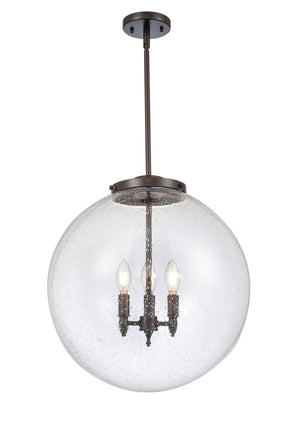 Innovations - 221-3S-OB-G204-18 - Three Light Pendant - Franklin Restoration - Oil Rubbed Bronze