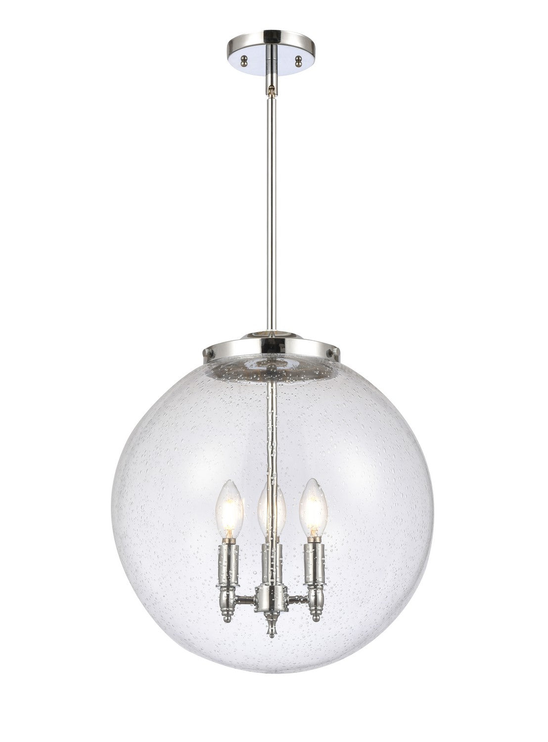 Innovations - 221-3S-PC-G204-16 - Three Light Pendant - Franklin Restoration - Polished Chrome