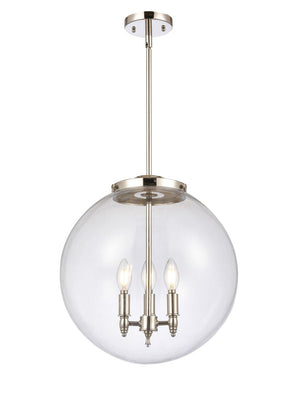 Innovations - 221-3S-PN-G202-16 - Three Light Pendant - Franklin Restoration - Polished Nickel