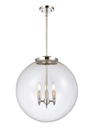 Innovations - 221-3S-PN-G202-18 - Three Light Pendant - Franklin Restoration - Polished Nickel