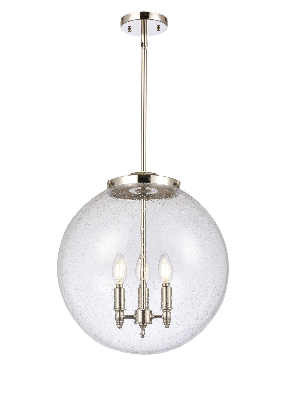 Innovations - 221-3S-PN-G204-16 - Three Light Pendant - Franklin Restoration - Polished Nickel