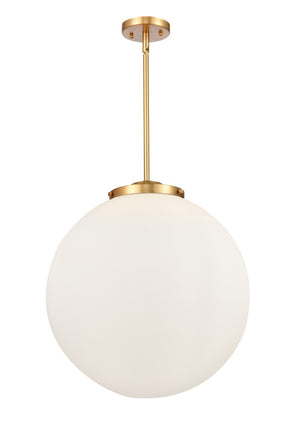 Innovations - 221-3S-SG-G201-18 - Three Light Pendant - Franklin Restoration - Satin Gold