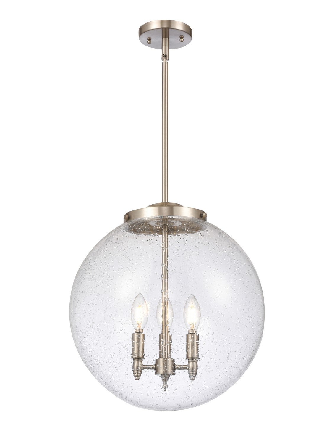 Innovations - 221-3S-SN-G204-16 - Three Light Pendant - Franklin Restoration - Brushed Satin Nickel