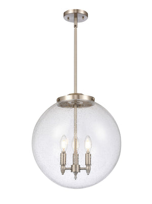 Innovations - 221-3S-SN-G204-16 - Three Light Pendant - Franklin Restoration - Brushed Satin Nickel