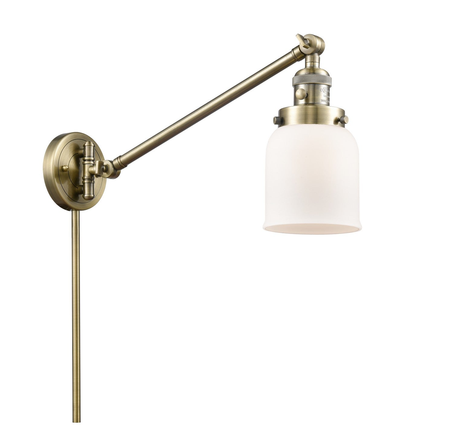 Innovations - 237-AB-G51-LED - LED Swing Arm Lamp - Franklin Restoration - Antique Brass