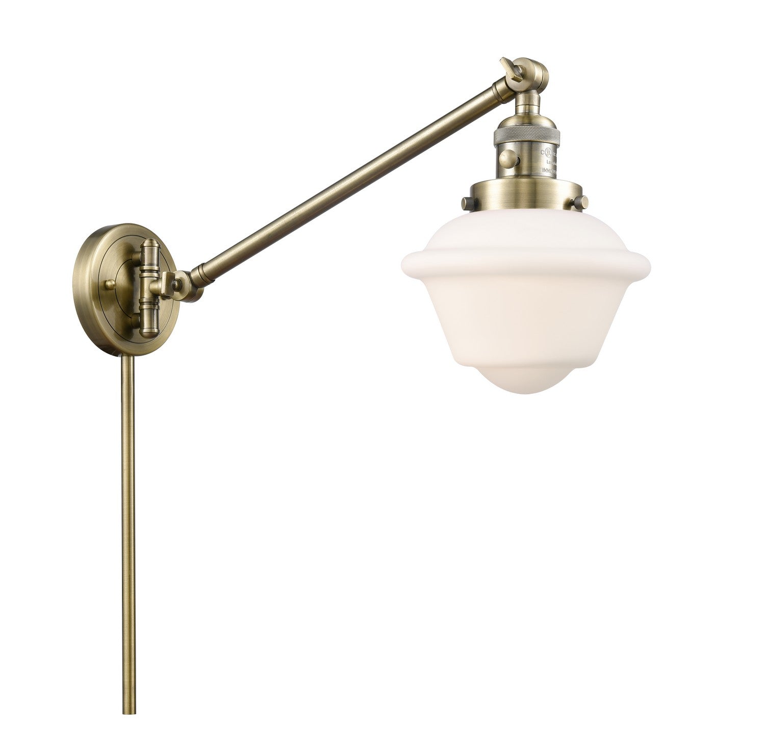 Innovations - 237-AB-G531-LED - LED Swing Arm Lamp - Franklin Restoration - Antique Brass