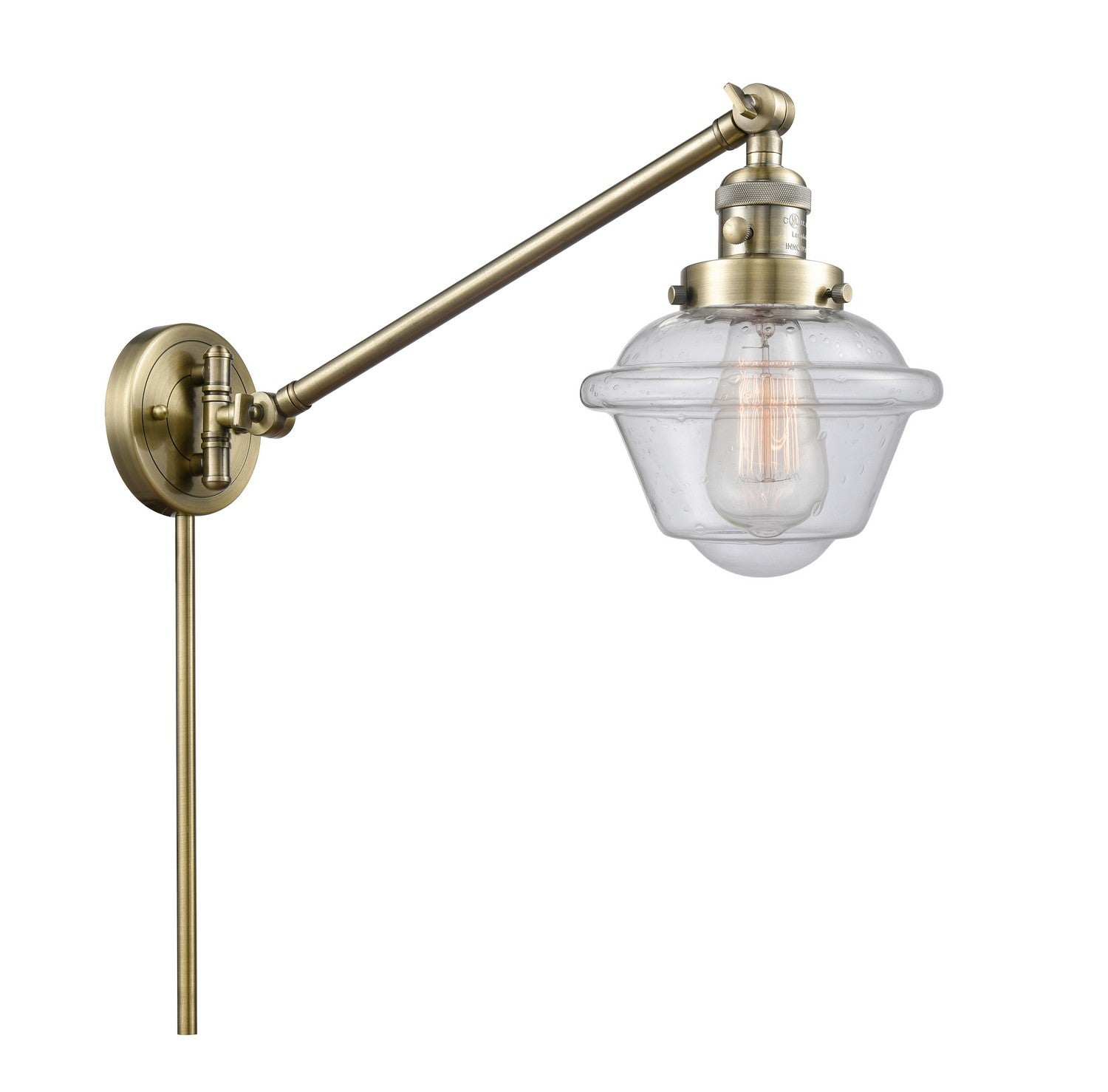 Innovations - 237-AB-G534-LED - LED Swing Arm Lamp - Franklin Restoration - Antique Brass