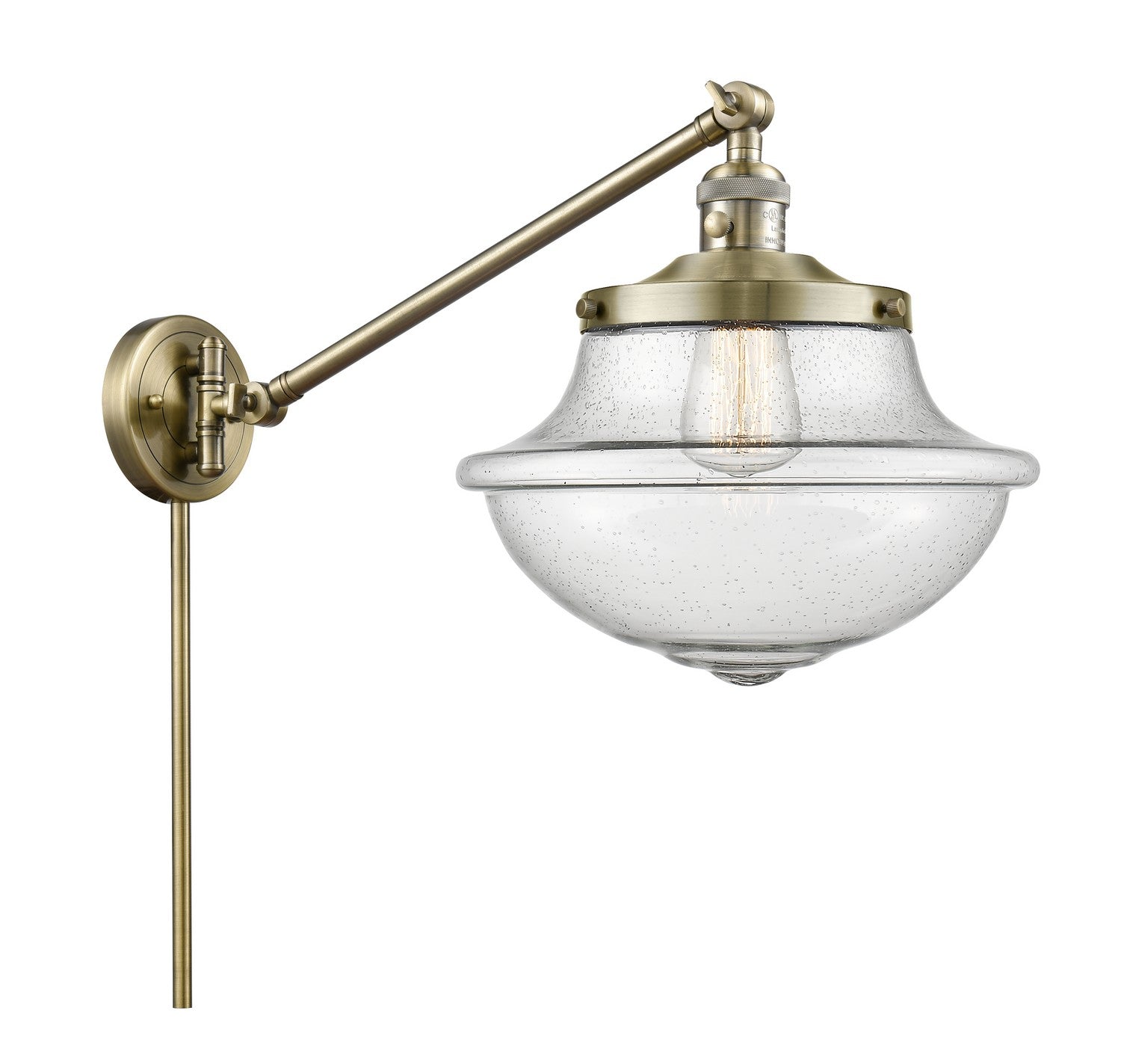 Innovations - 237-AB-G544-LED - LED Swing Arm Lamp - Franklin Restoration - Antique Brass