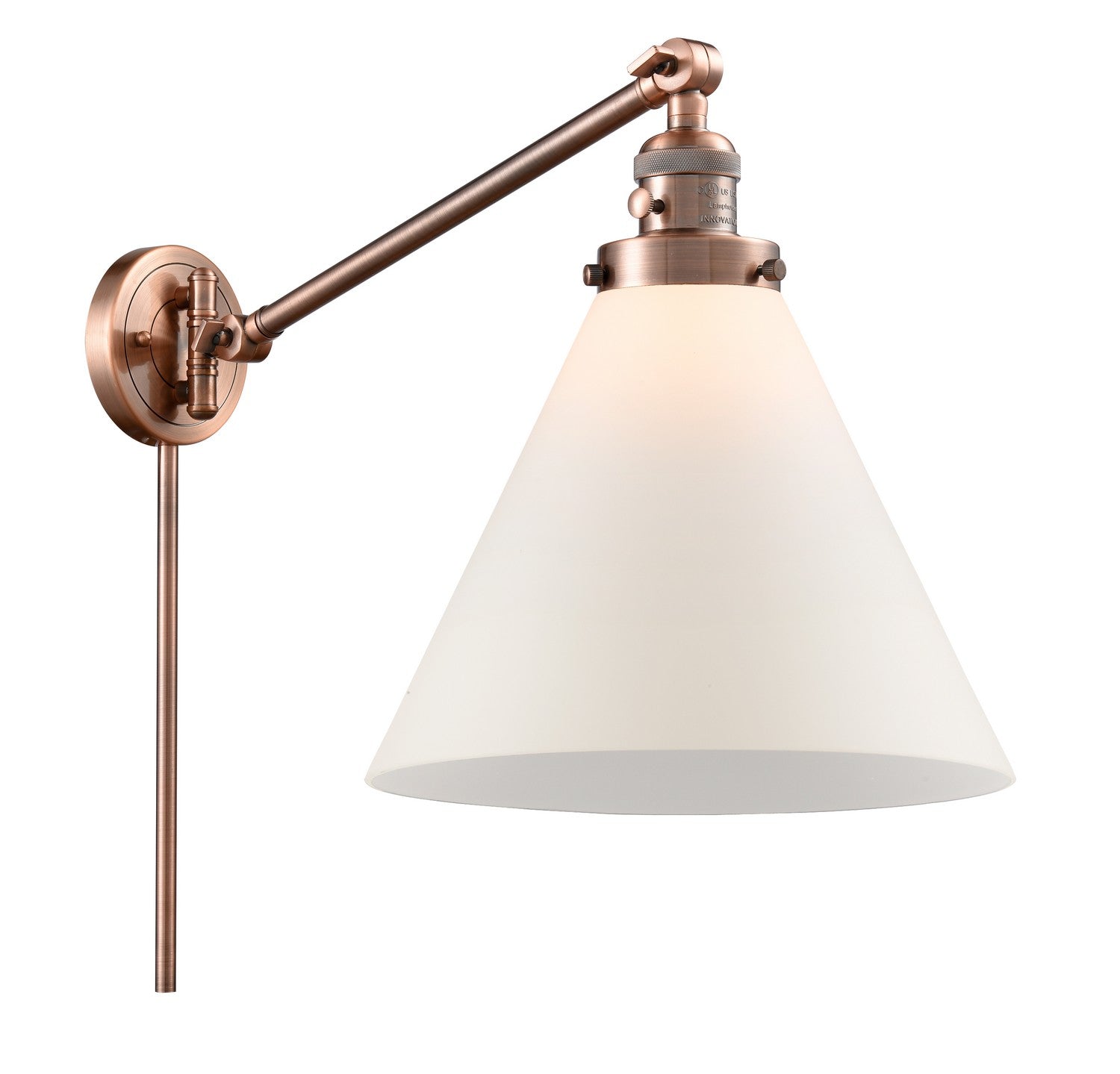 Innovations - 237-AC-G41-L-LED - LED Swing Arm Lamp - Franklin Restoration - Antique Copper