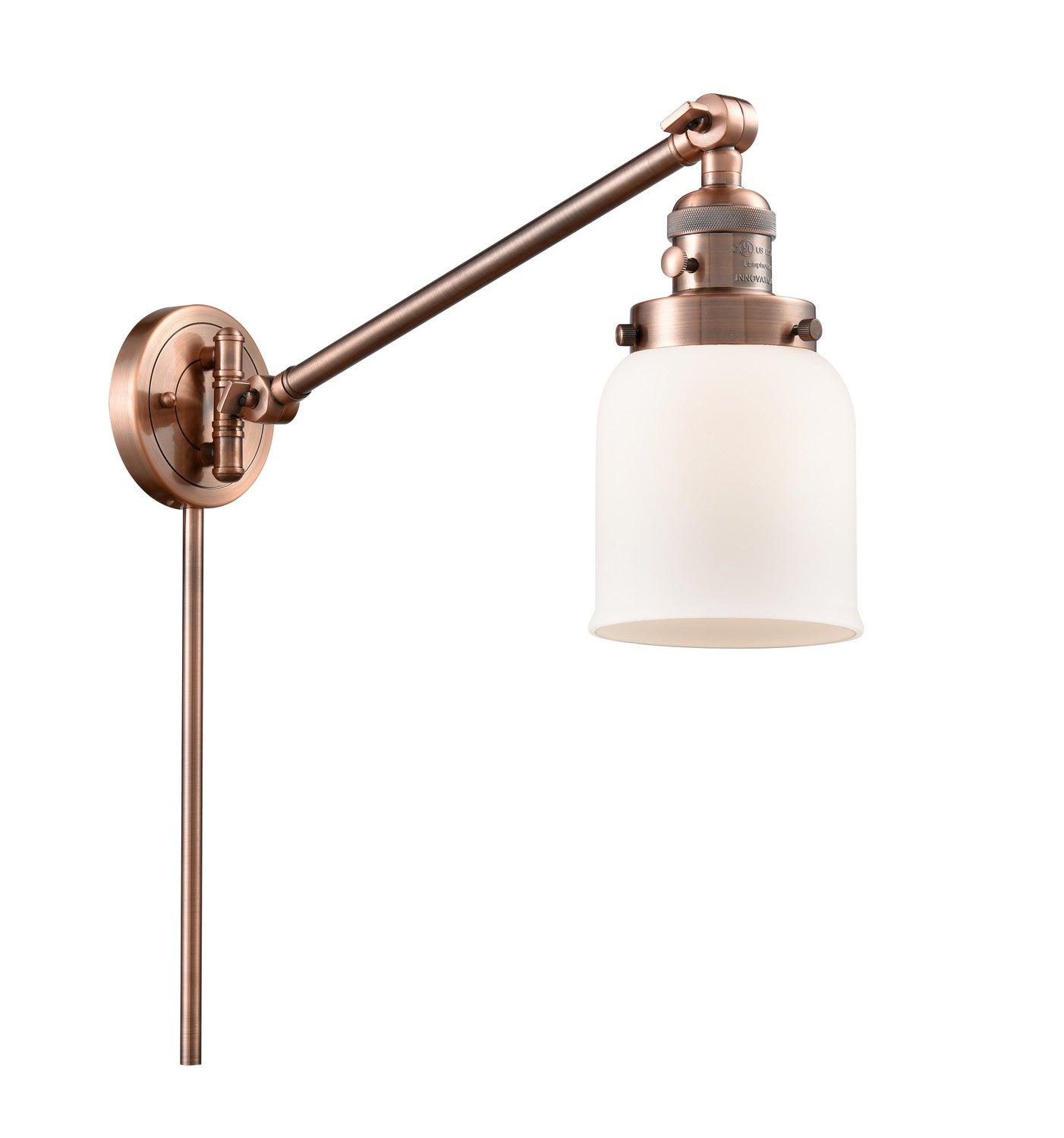 Innovations - 237-AC-G51-LED - LED Swing Arm Lamp - Franklin Restoration - Antique Copper