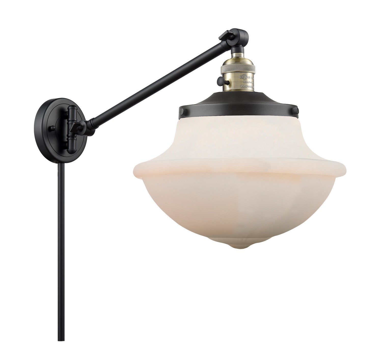 Innovations - 237-BAB-G541-LED - LED Swing Arm Lamp - Franklin Restoration - Black Antique Brass