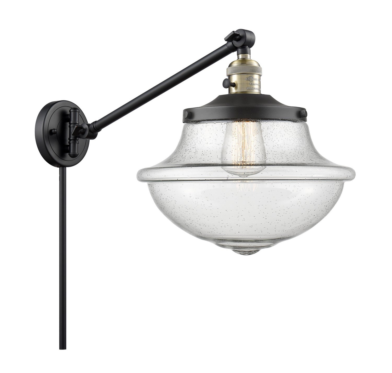 Innovations - 237-BAB-G544-LED - LED Swing Arm Lamp - Franklin Restoration - Black Antique Brass