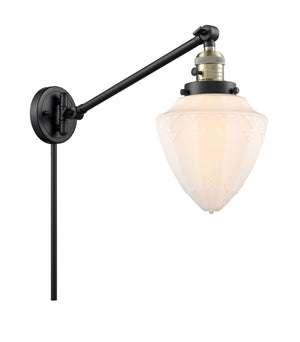 Innovations - 237-BAB-G661-7 - One Light Swing Arm Lamp - Franklin Restoration - Black Antique Brass