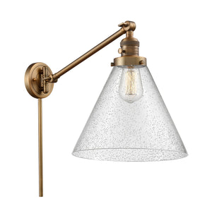 Innovations - 237-BB-G44-L-LED - LED Swing Arm Lamp - Franklin Restoration - Brushed Brass