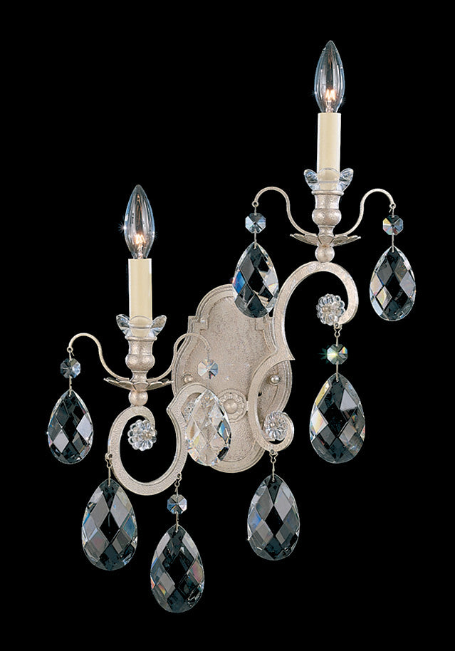 Schonbek - 3758-48S - Two Light Wall Sconce - Renaissance - Antique Silver