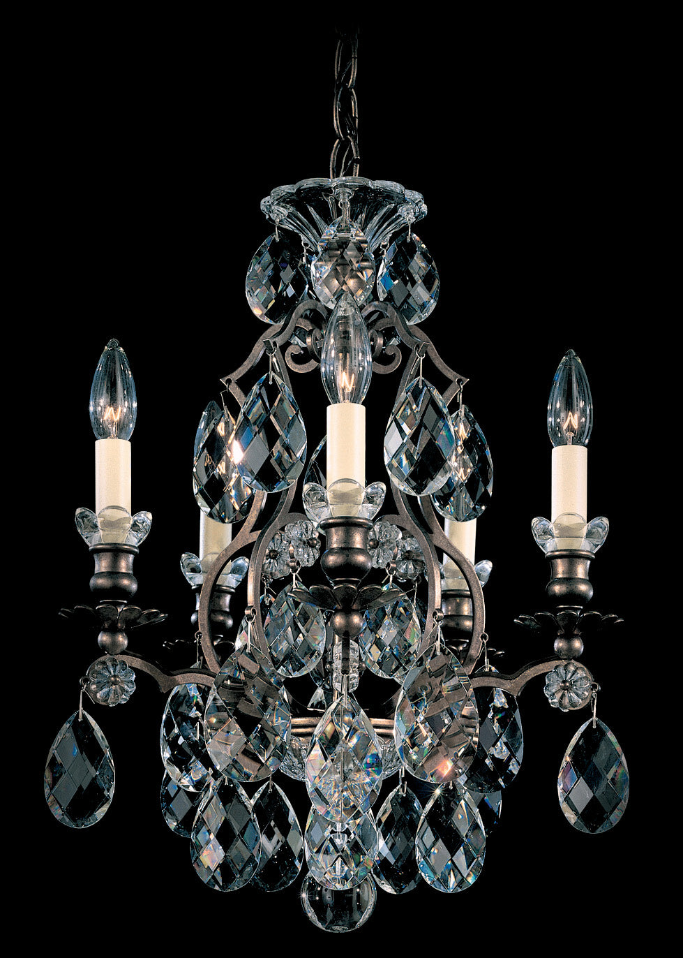 Schonbek - 3769-51S - Five Light Chandelier - Renaissance - Black