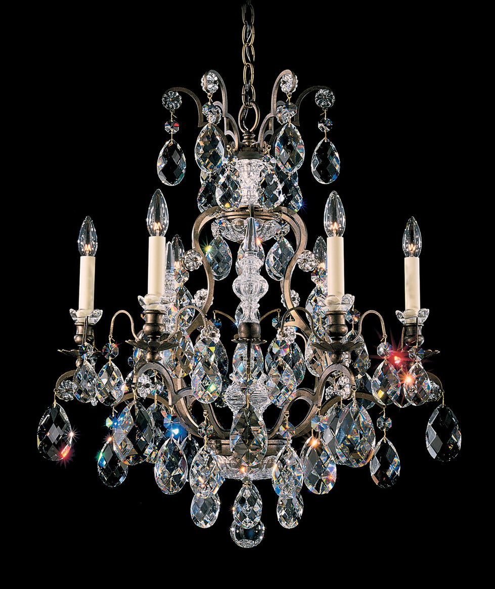 Schonbek - 3770-76 - Seven Light Chandelier - Renaissance - Heirloom Bronze