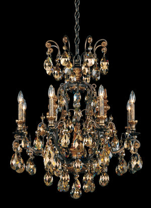 Schonbek - 3771-48S - Nine Light Chandelier - Renaissance - Antique Silver