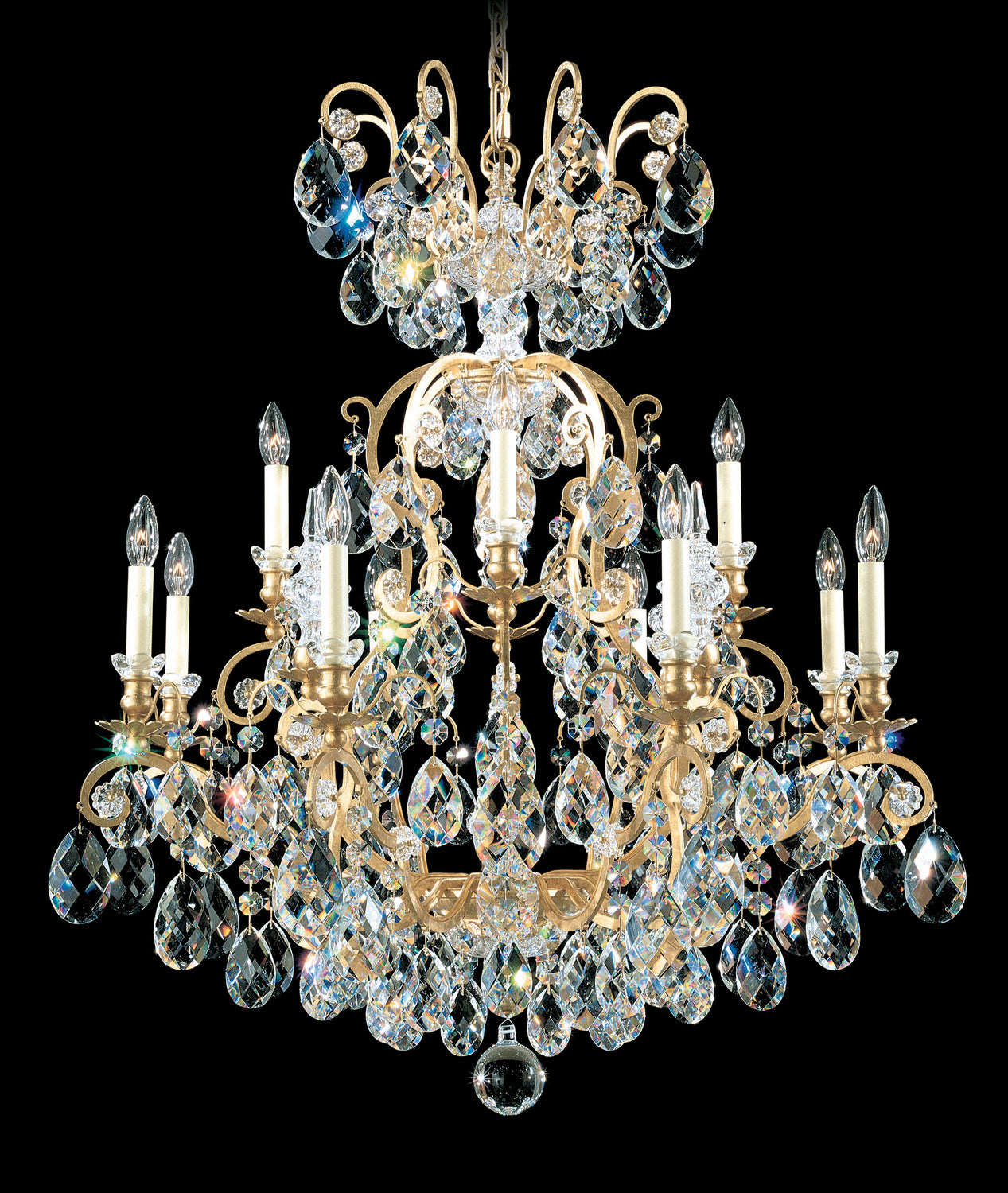 Schonbek - 3772-76 - 13 Light Chandelier - Renaissance - Heirloom Bronze