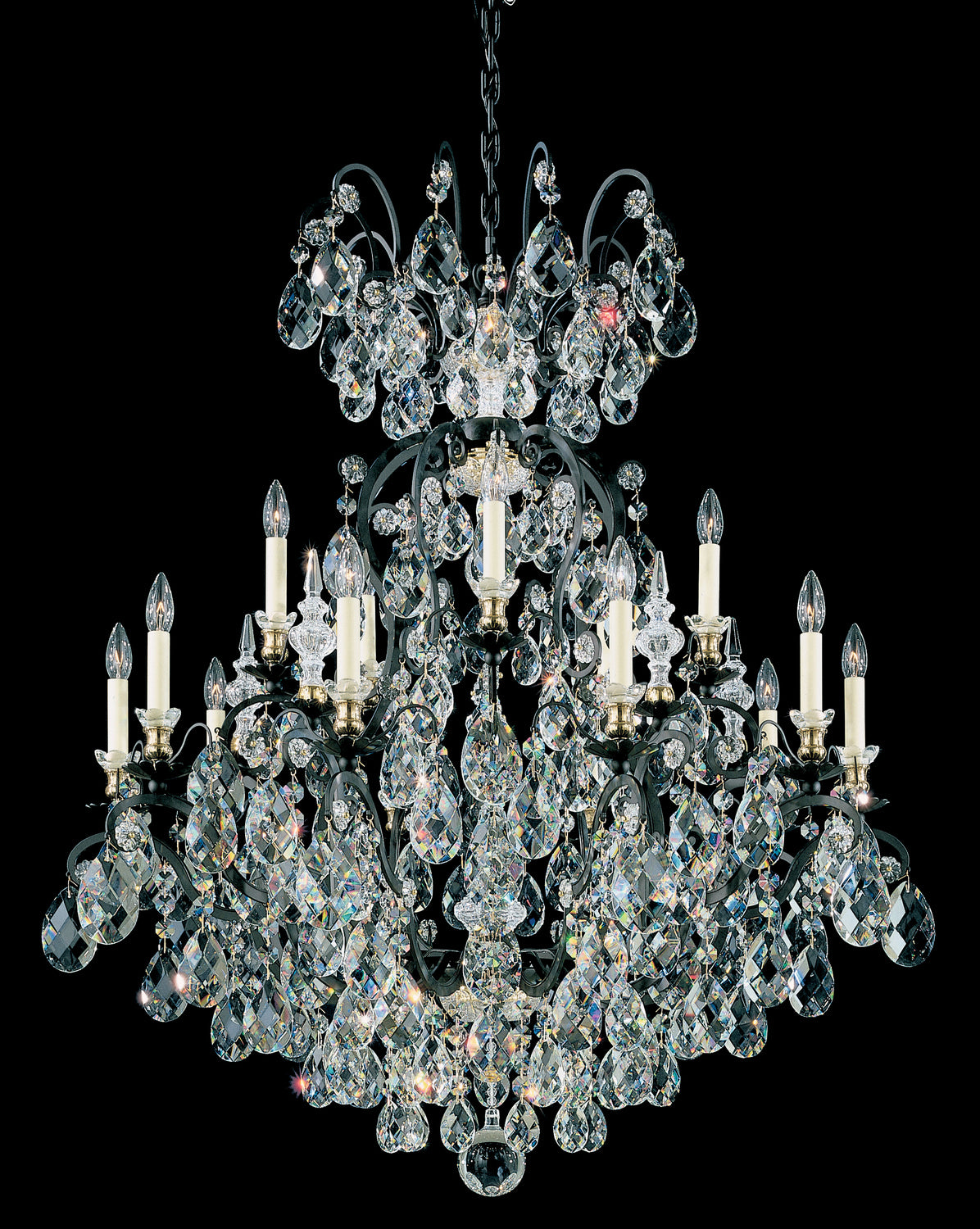Schonbek - 3773-51S - 16 Light Chandelier - Renaissance - Black