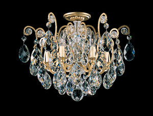 Schonbek - 3784-23 - Six Light Semi-Flush Mount - Renaissance - Etruscan Gold