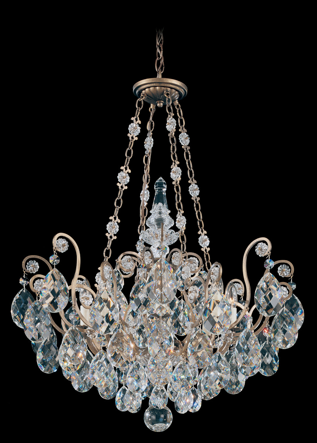 Schonbek - 3787-76 - Eight Light Pendant - Renaissance - Heirloom Bronze