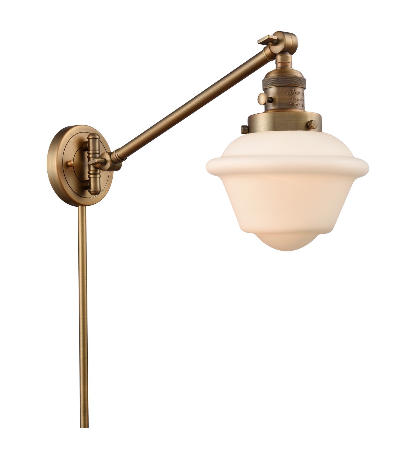 Innovations - 237-BB-G531-LED - LED Swing Arm Lamp - Franklin Restoration - Brushed Brass