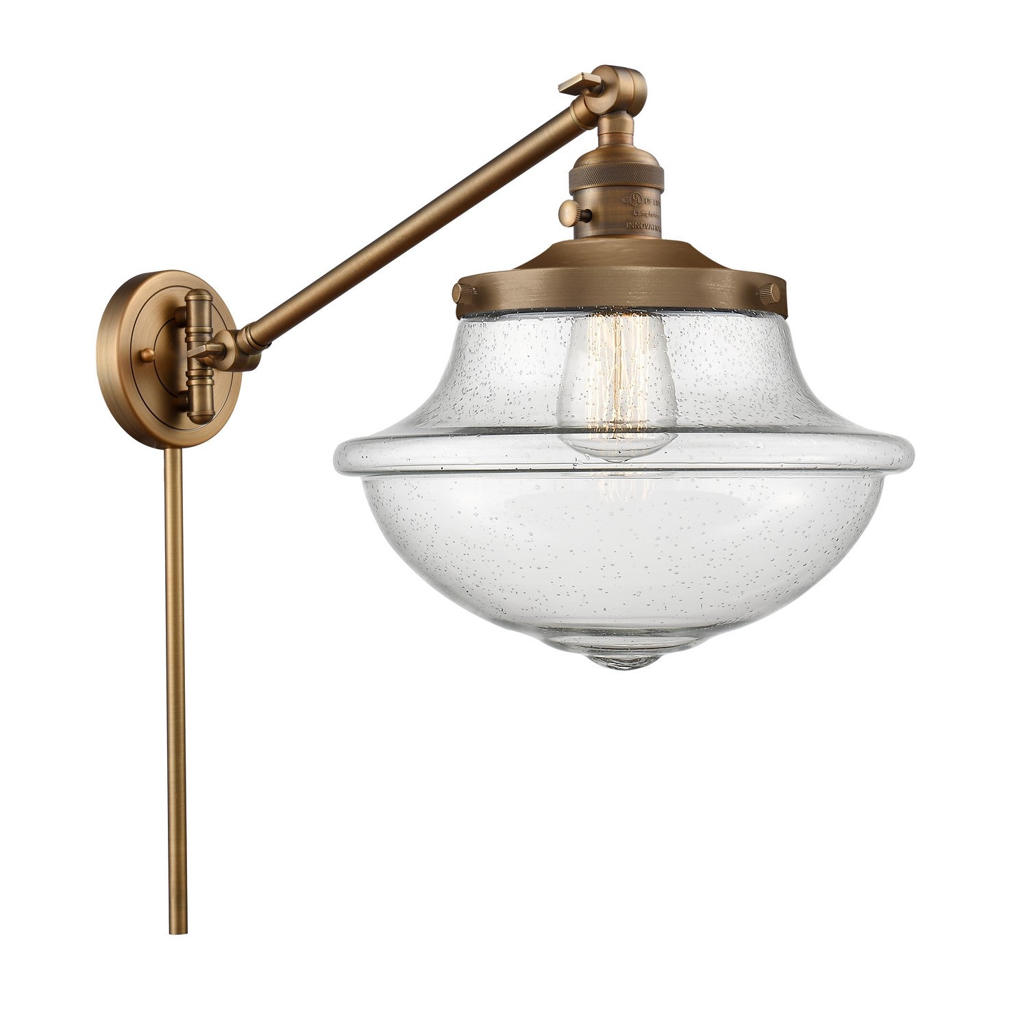 Innovations - 237-BB-G544-LED - LED Swing Arm Lamp - Franklin Restoration - Brushed Brass