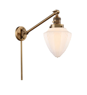 Innovations - 237-BB-G661-7 - One Light Swing Arm Lamp - Franklin Restoration - Brushed Brass