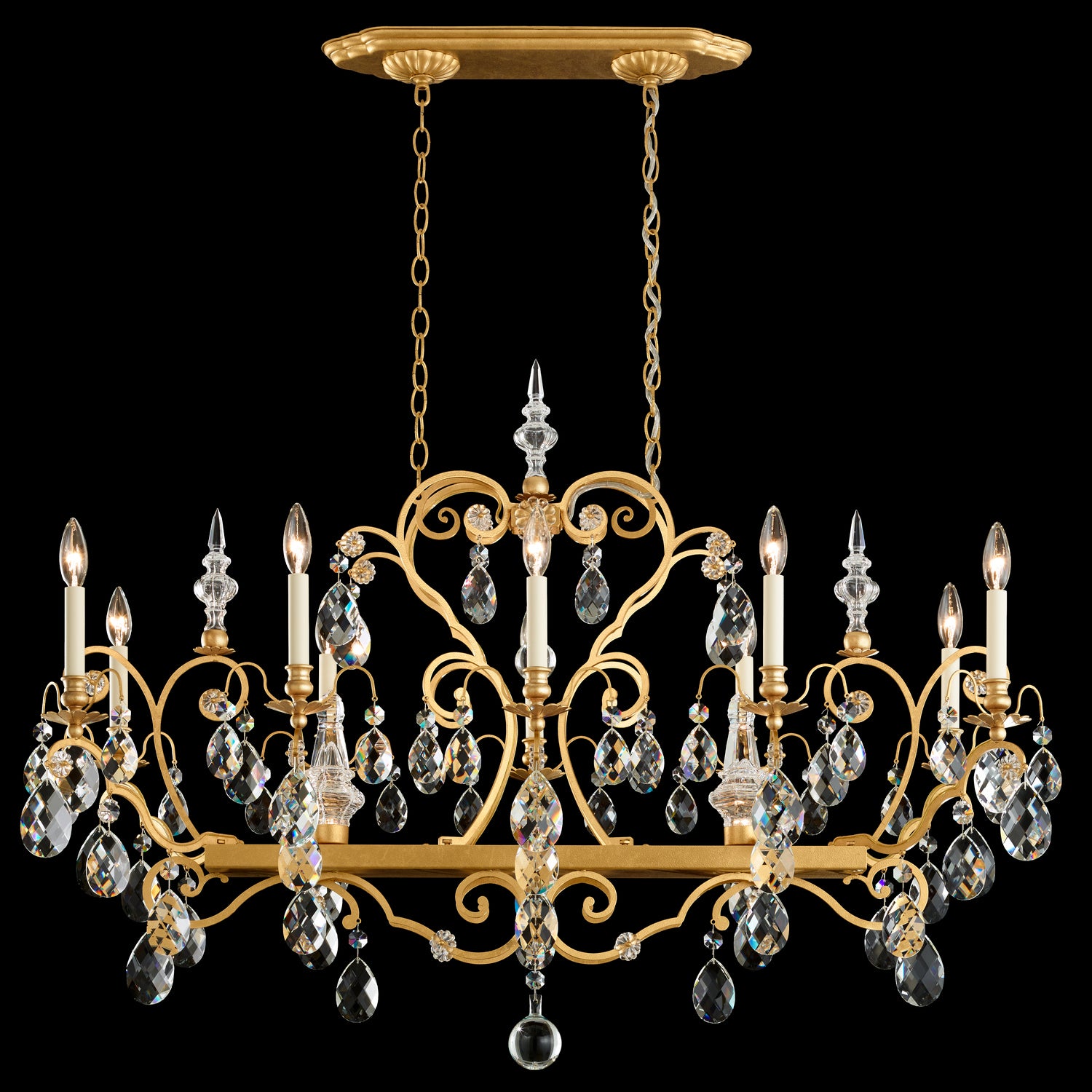 Schonbek - 3795N-51H - 12 Light Chandelier - Renaissance - Black