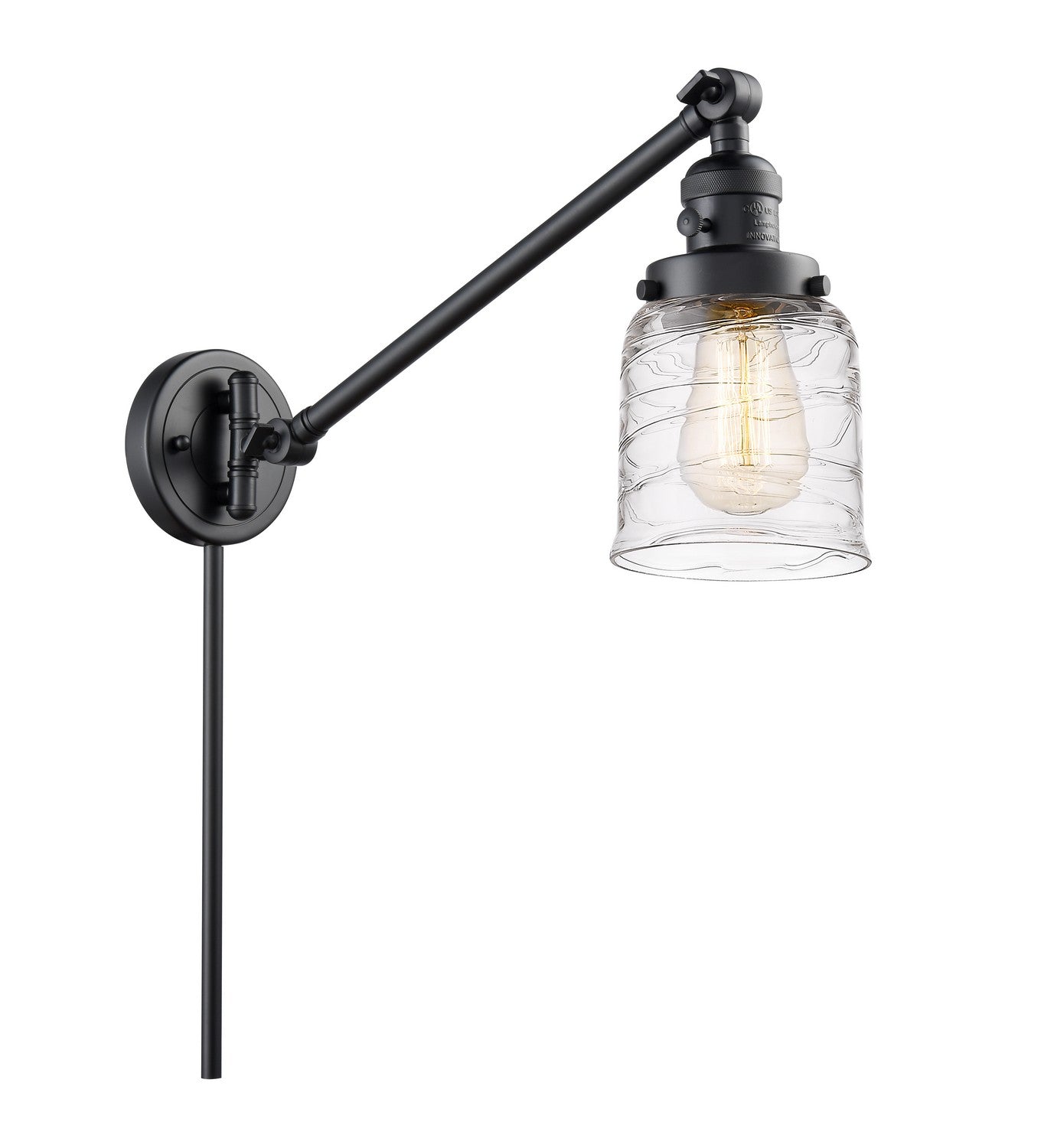 Innovations - 237-BK-G513-LED - LED Swing Arm Lamp - Franklin Restoration - Matte Black