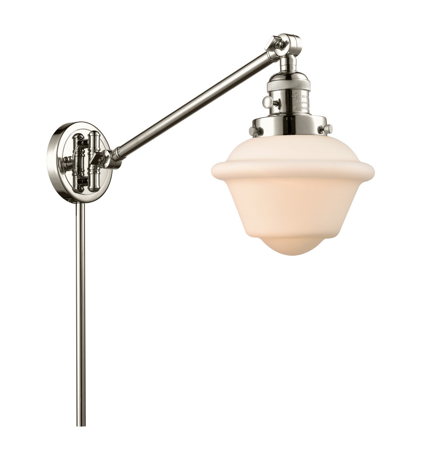 Innovations - 237-PN-G531-LED - LED Swing Arm Lamp - Franklin Restoration - Polished Nickel