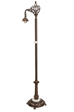 Meyda Tiffany - 31291 - One Light Bridge Arm Floor Lamp - Victoria - Mahogany Bronze