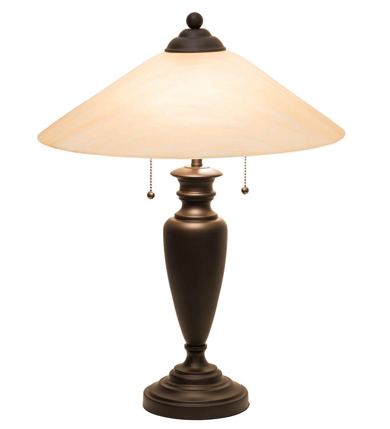 Meyda Tiffany - 66753 - Two Light Table Lamp - Saturn - Craftsman Brown