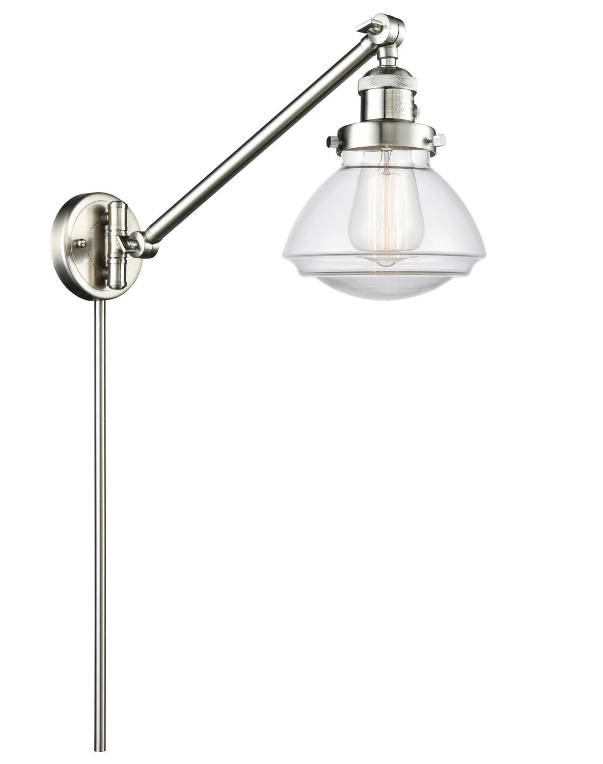 Innovations - 237-SN-G322-LED - LED Swing Arm Lamp - Franklin Restoration - Brushed Satin Nickel