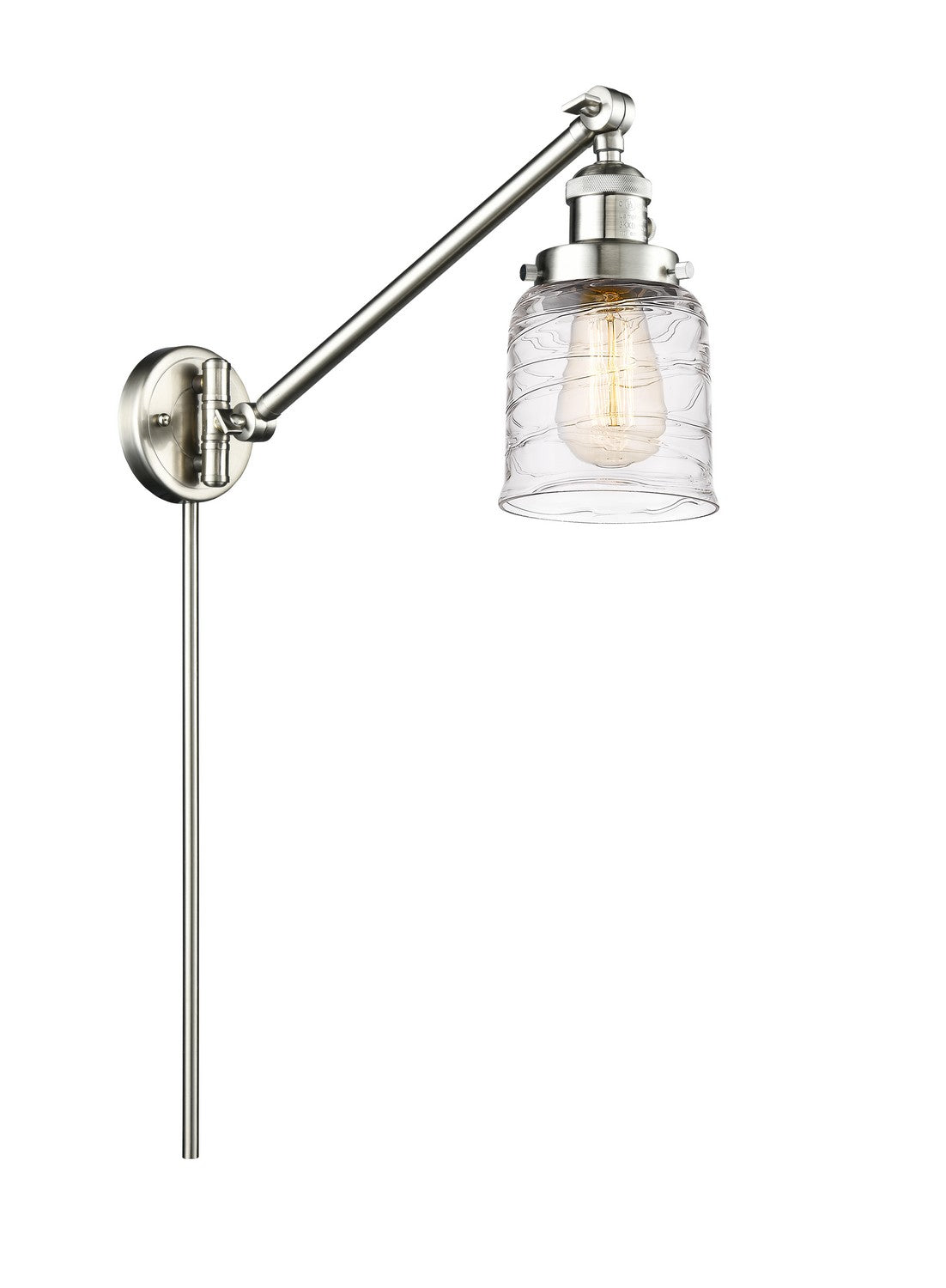 Innovations - 237-SN-G513 - One Light Swing Arm Lamp - Franklin Restoration - Brushed Satin Nickel