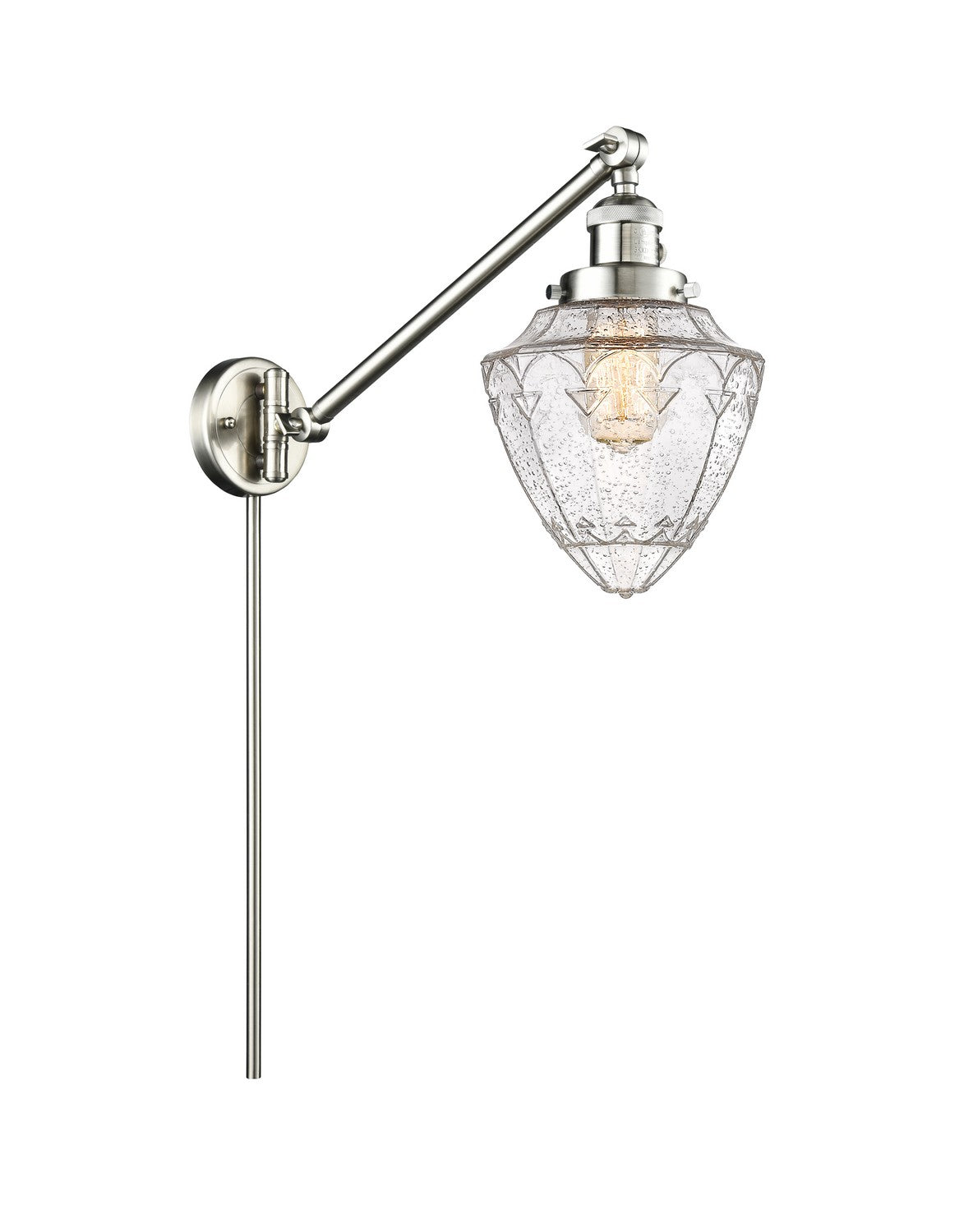 Innovations - 237-SN-G664-7 - One Light Swing Arm Lamp - Franklin Restoration - Brushed Satin Nickel