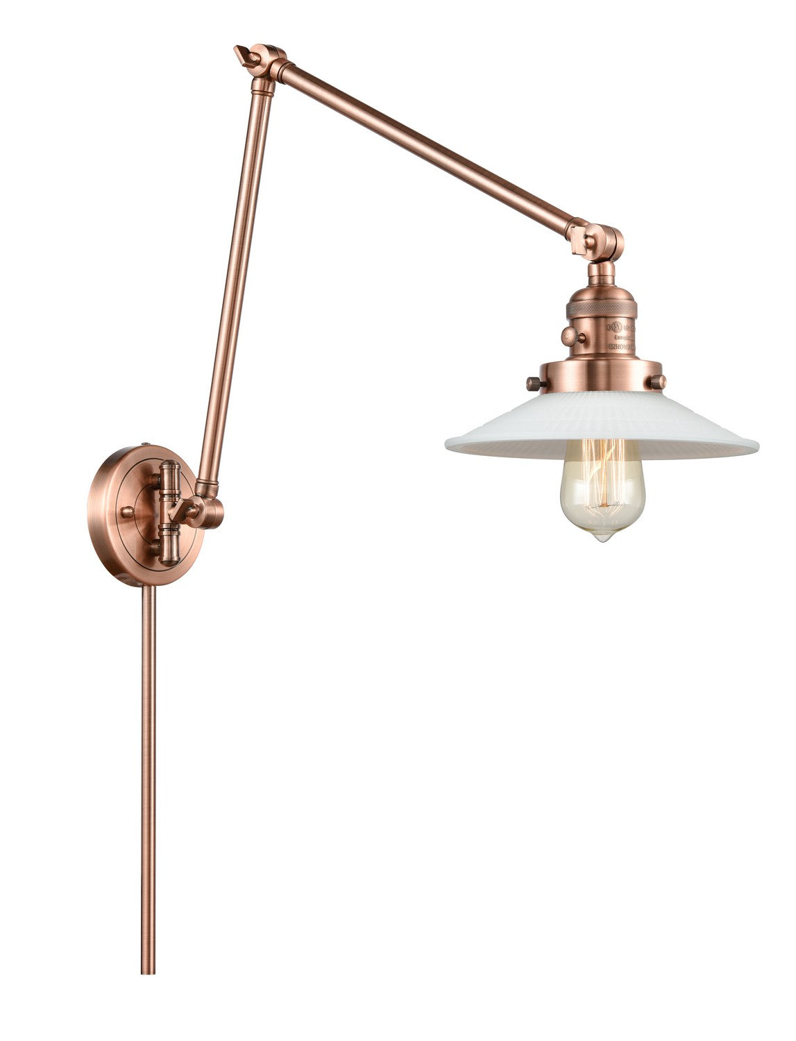 Innovations - 238-AC-G1 - LED Swing Arm Lamp - Franklin Restoration - Antique Copper