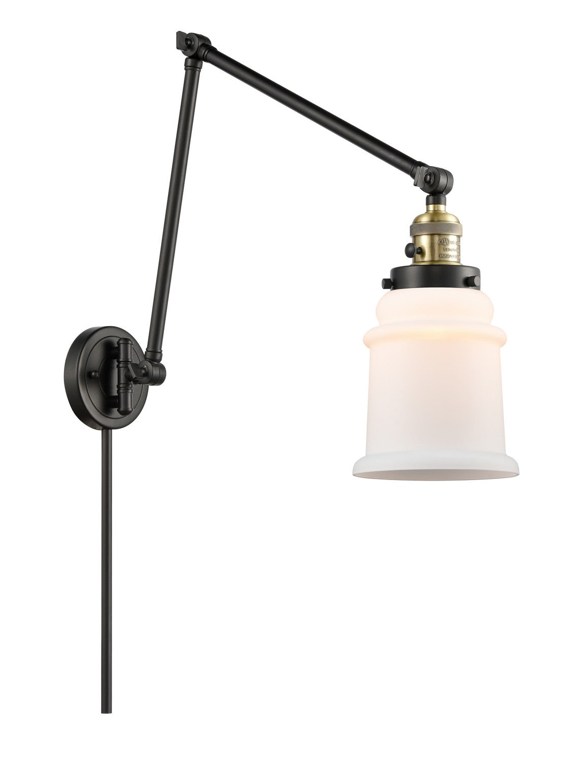 Innovations - 238-BAB-G181 - LED Swing Arm Lamp - Franklin Restoration - Black Antique Brass