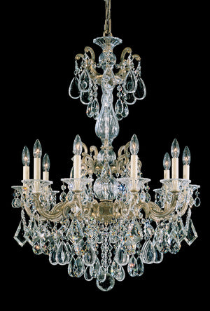 Schonbek - 5008-22 - Ten Light Chandelier - La Scala - Heirloom Gold