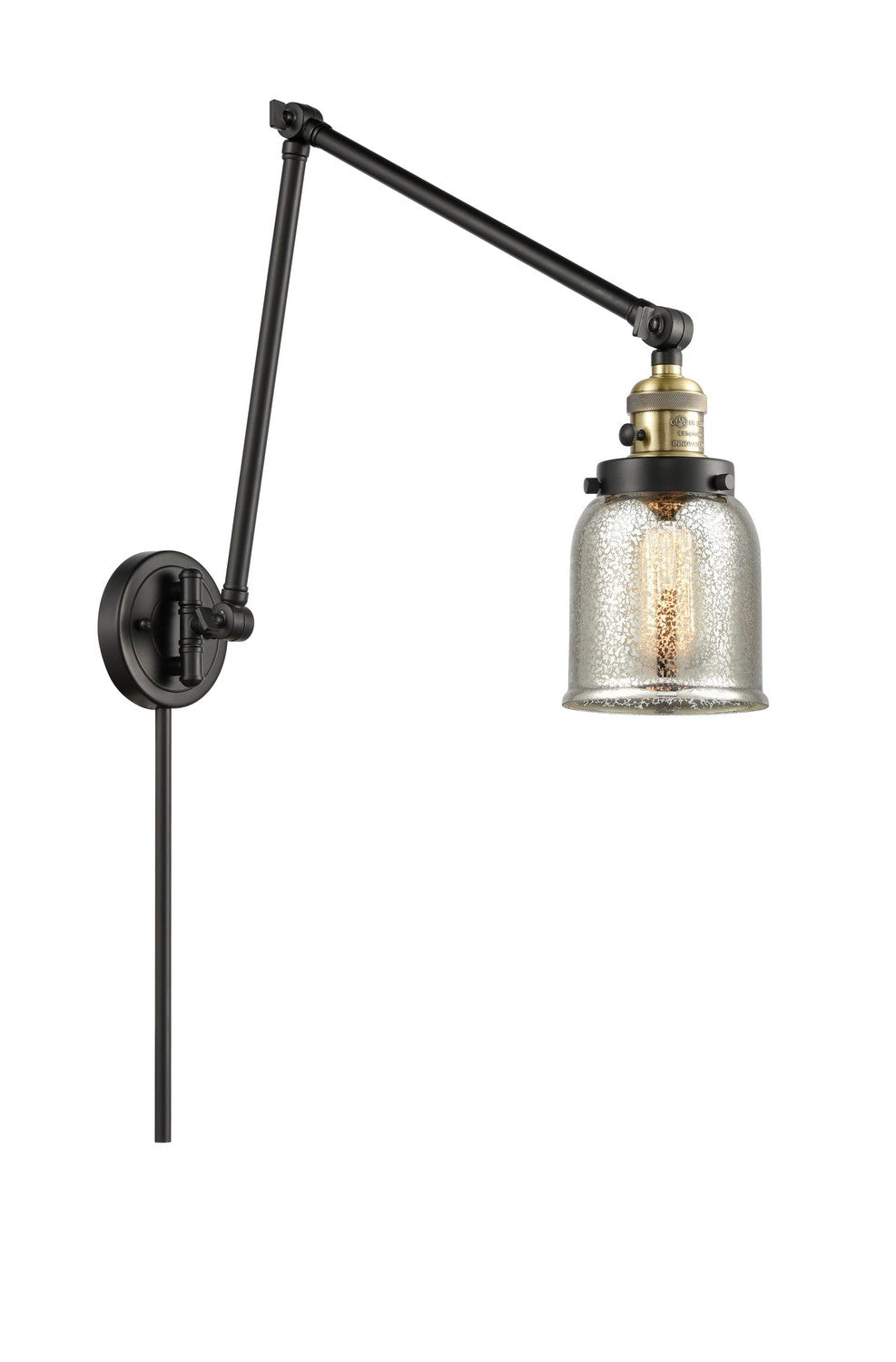 Innovations - 238-BAB-G58 - One Light Swing Arm Lamp - Franklin Restoration - Black Antique Brass