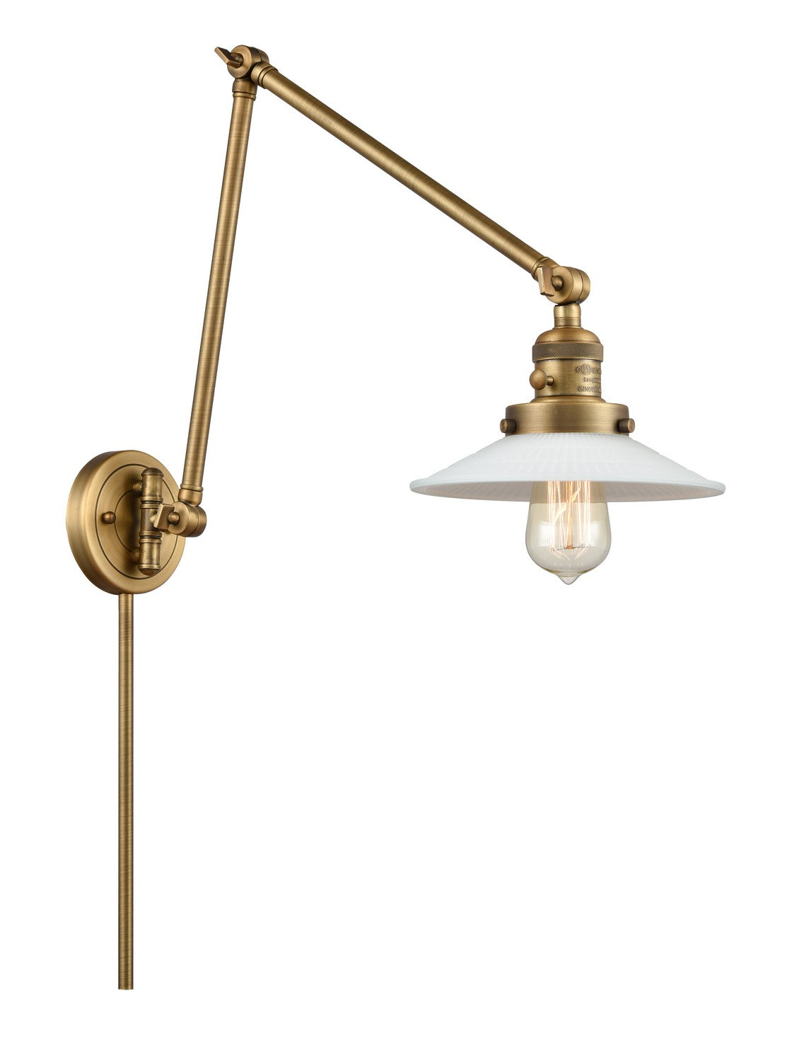 Innovations - 238-BB-G1 - LED Swing Arm Lamp - Franklin Restoration - Brushed Brass