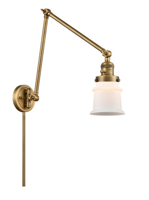 Innovations - 238-BB-G181S - LED Swing Arm Lamp - Franklin Restoration - Brushed Brass