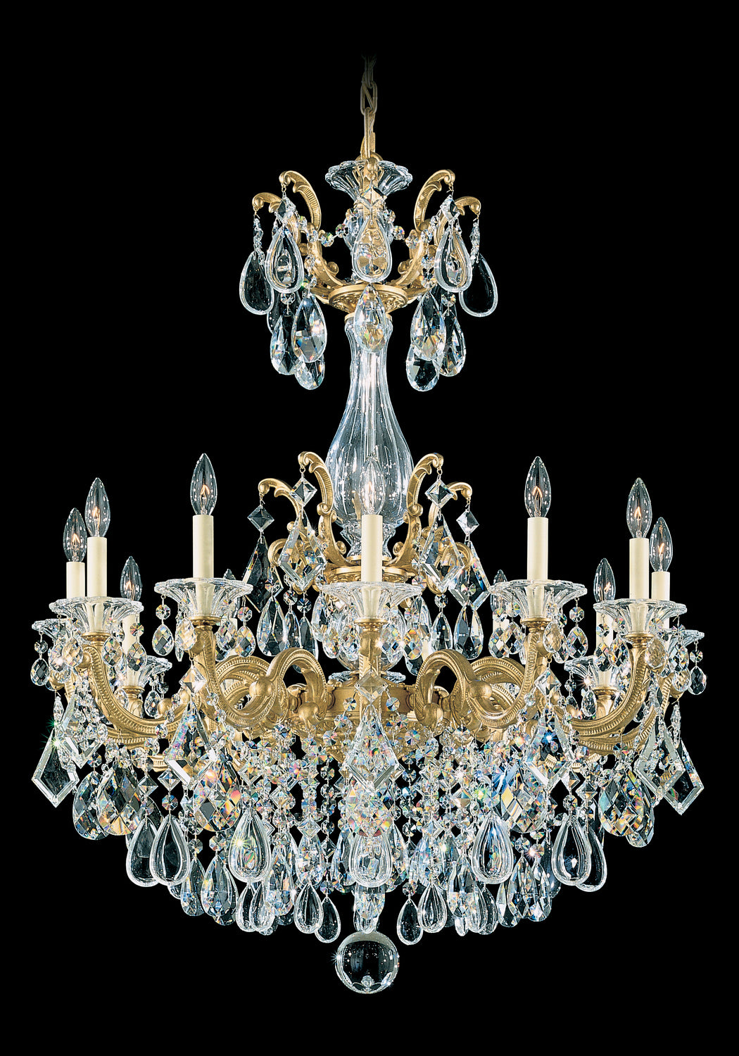 Schonbek - 5011-22R - 12 Light Chandelier - La Scala - Heirloom Gold