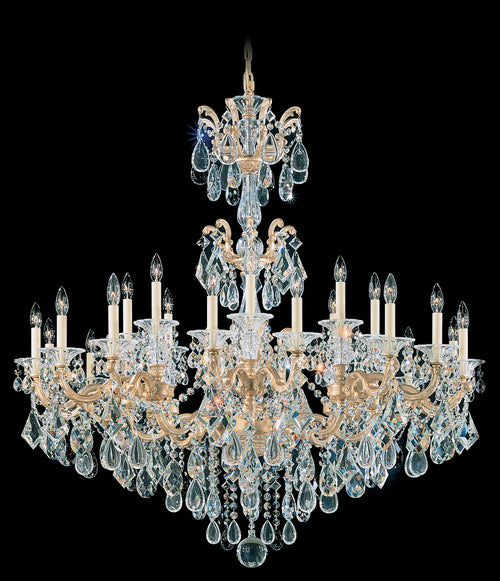Schonbek - 5013-83 - 24 Light Chandelier - La Scala - Florentine Bronze