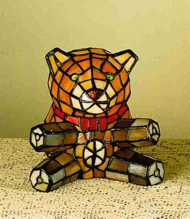 Meyda Tiffany - 13351 - One Light Accent Lamp - Teddy Bear - Multi