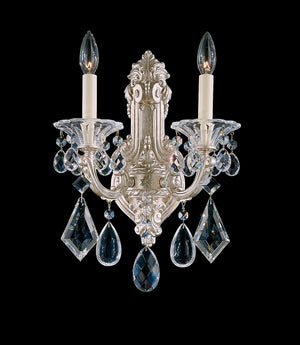 Schonbek - 5070-48S - Two Light Wall Sconce - La Scala - Antique Silver