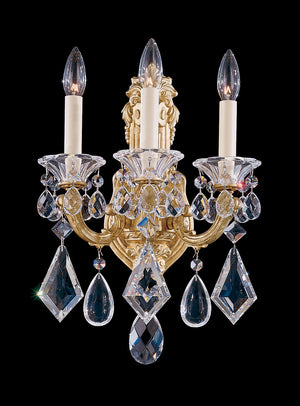 Schonbek - 5071-48 - Three Light Wall Sconce - La Scala - Antique Silver