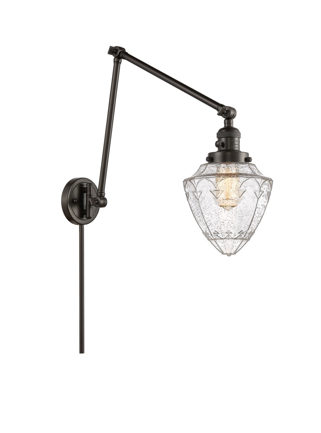 Innovations - 238-OB-G664-7 - One Light Swing Arm Lamp - Franklin Restoration - Oil Rubbed Bronze