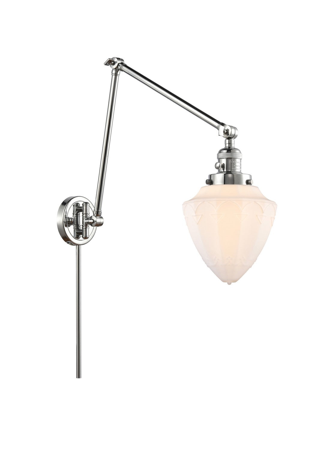 Innovations - 238-PC-G661-7 - One Light Swing Arm Lamp - Franklin Restoration - Polished Chrome